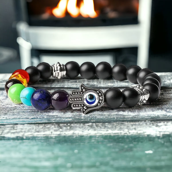 Hamsa Hand Beaded Energy Bracelets - Choice of Colors – AlyandJoshua